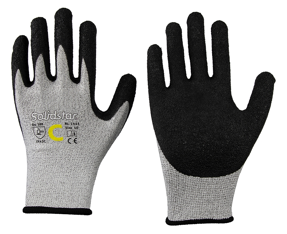 001443 Solidstar 1443 Latex-Schnittschutzhandschuhe Level C