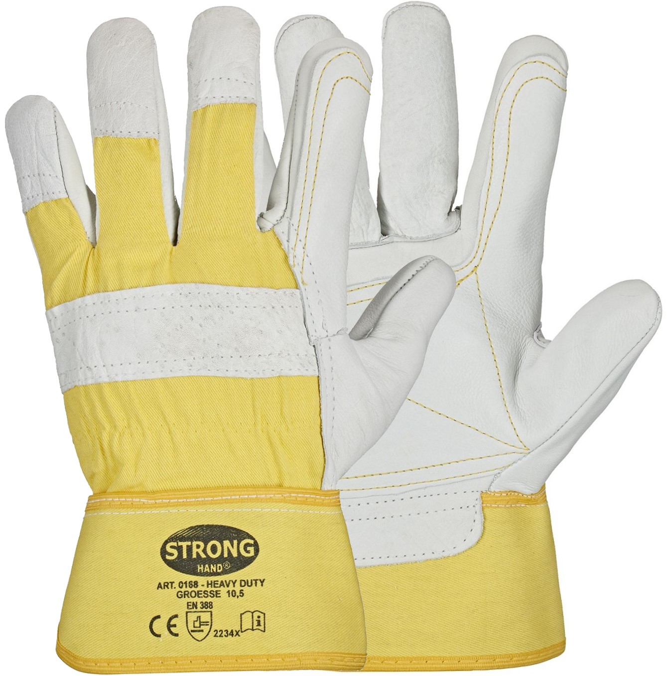 heavy-duty-0168 Stronghand 0168 Heavy Duty Rindvollleder-Schutzhandschuhe