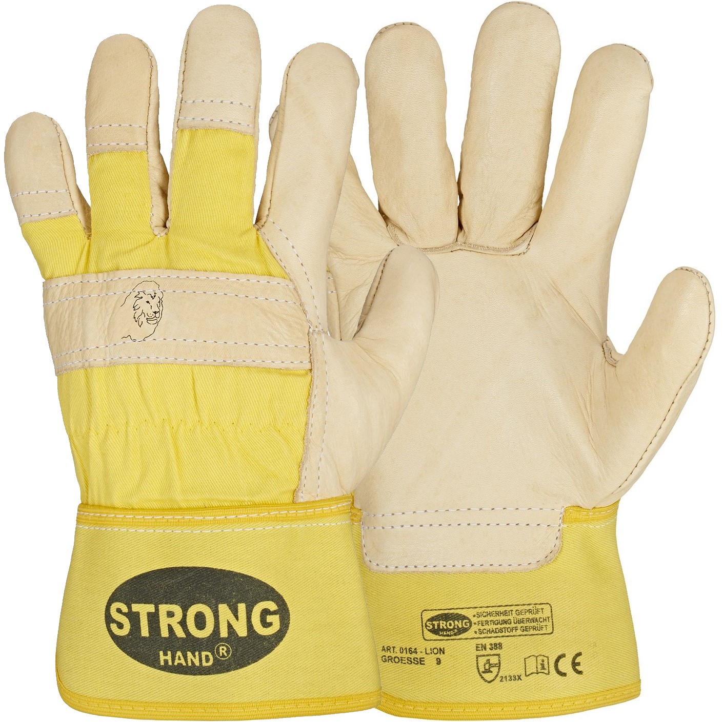 lion-0164 Stronghand 0164 Lion Rindvollleder-Schutzhandschuhe