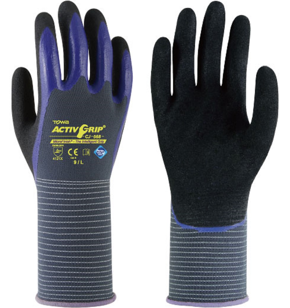 AG-CJ-568_568 Towa ActivGrip CJ-568 Nitril-Schutzhandschuhe