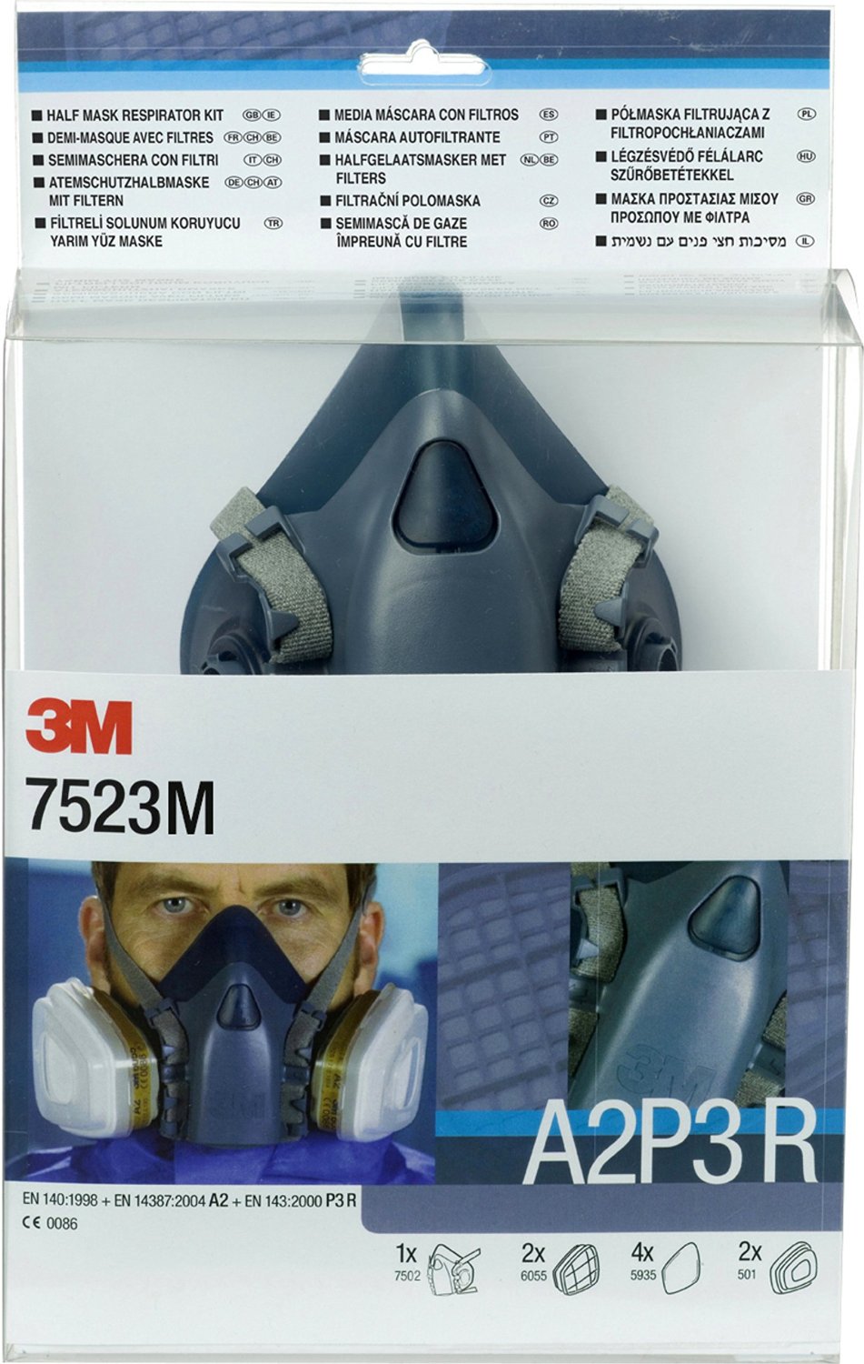 7523m 3M Serie 7500 Halbmasken-Set 7523M A2P3R