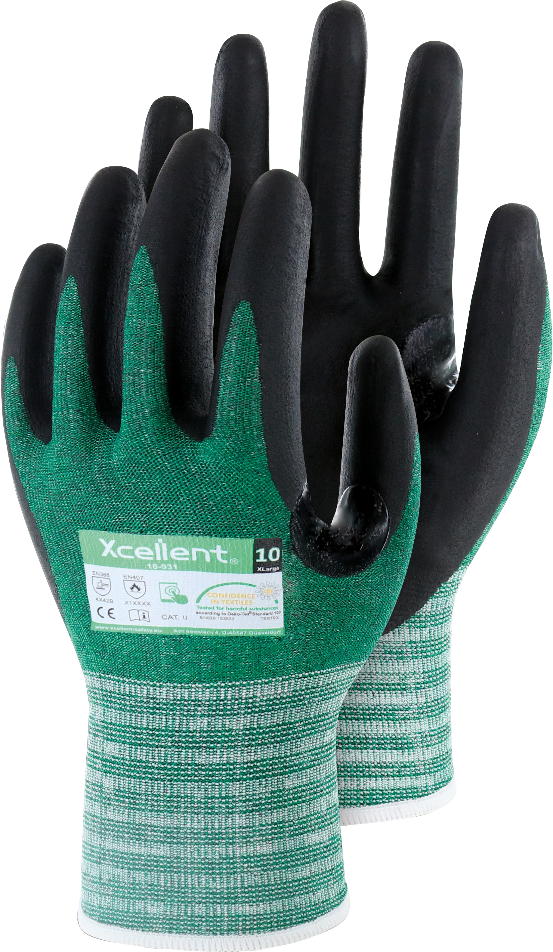 Triuso Xcellent XC18931 Nitrilschaum-Schnittschutzhandschuhe Level B
