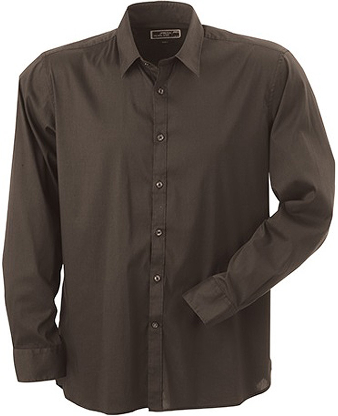 James & Nicholson JN193 Herrenhemd Slimfit Langarm in 3 Farben