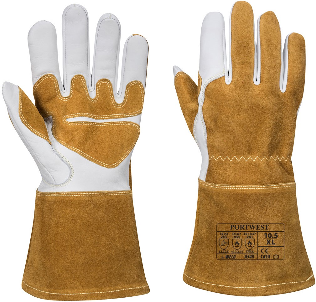 12678 Portwest A540 Leder-Schweißerschutzhandschuhe Typ A
