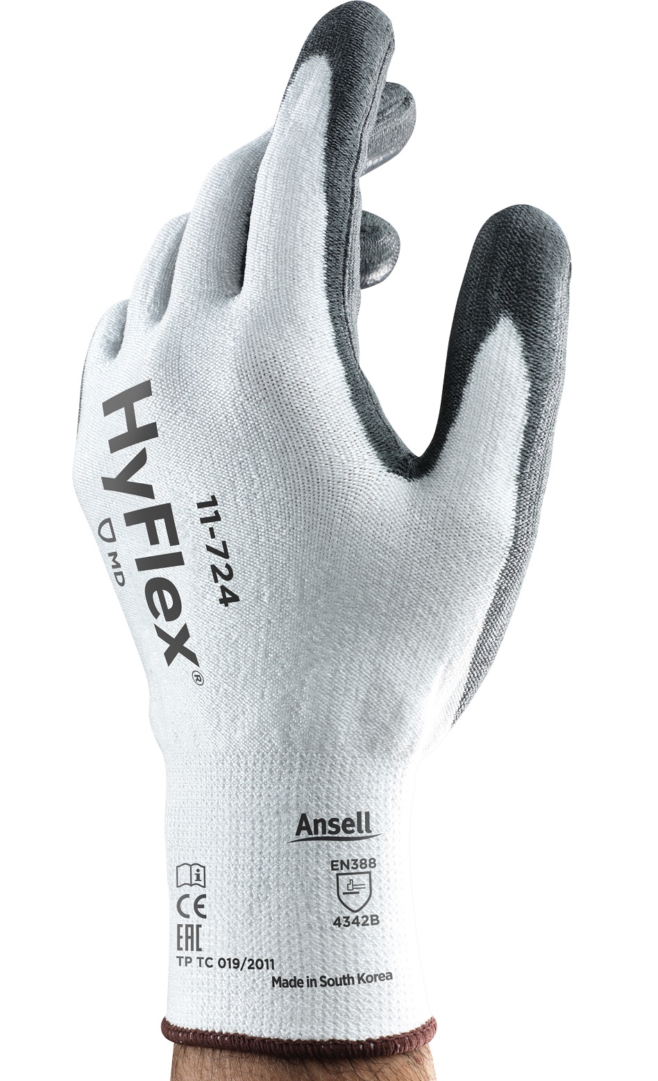 11-724AtyAFR5Je3TEn Ansell HyFlex 11-724 PU-Schnittschutzhandschuhe Level B