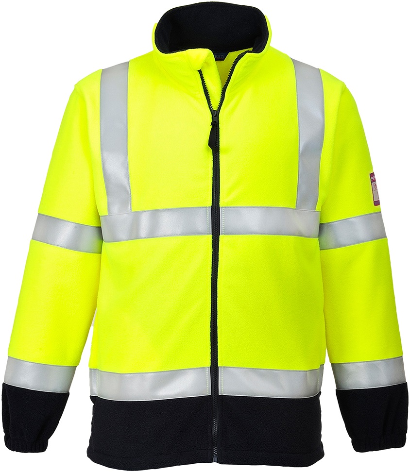 FR31YER Portwest FR31 Warnschutz-Fleecejacke flammhemmend antistatisch