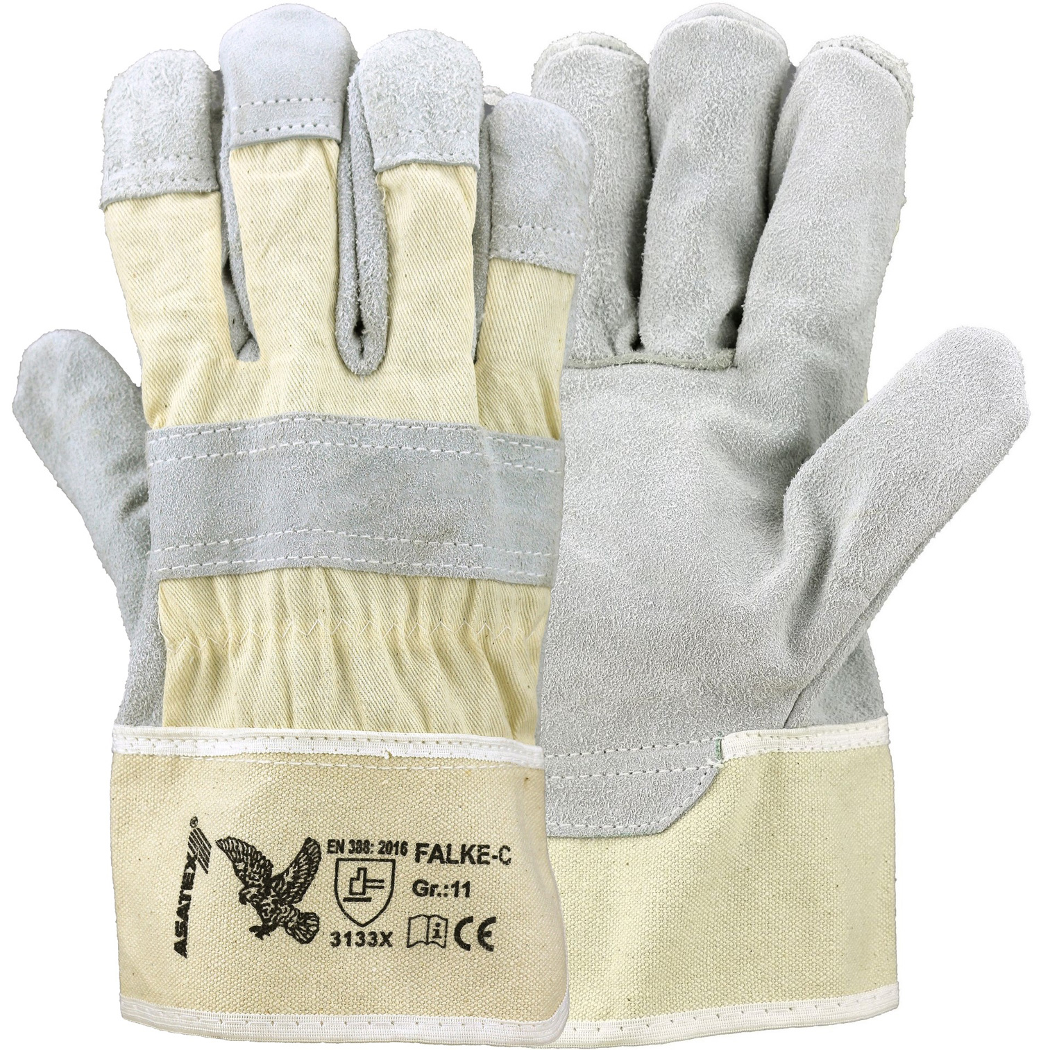 asatex-falke-c Asatex Falke-C Rindspaltleder-Schutzhandschuhe