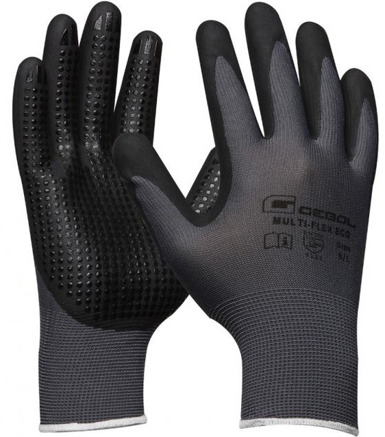 709676-709679n-1 Gebol Multi Flex Eco Nitrilschaum-Schutzhandschuhe mit Nitril-Noppen