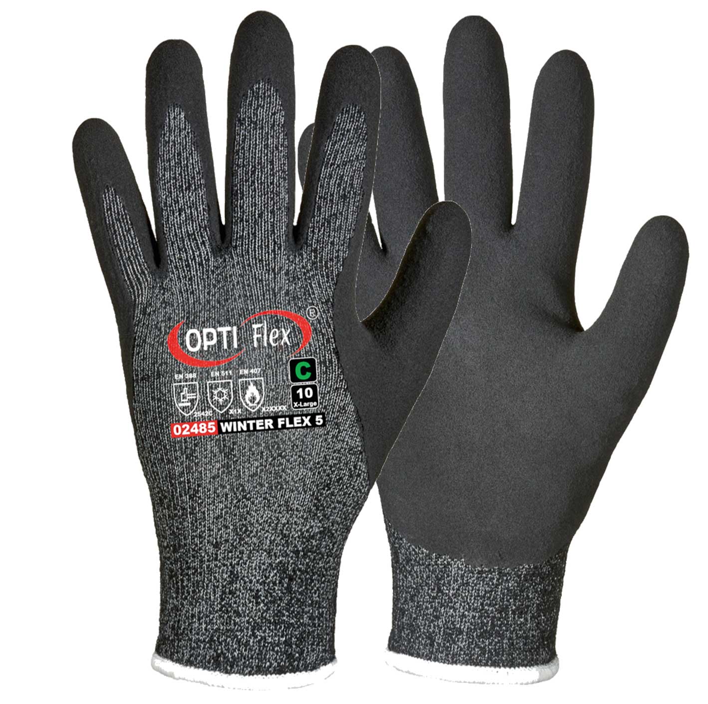 Optiflex-02485 OPTI Flex Winter Flex 5 02485 Latex-Kälteschnittschutzhandschuhe