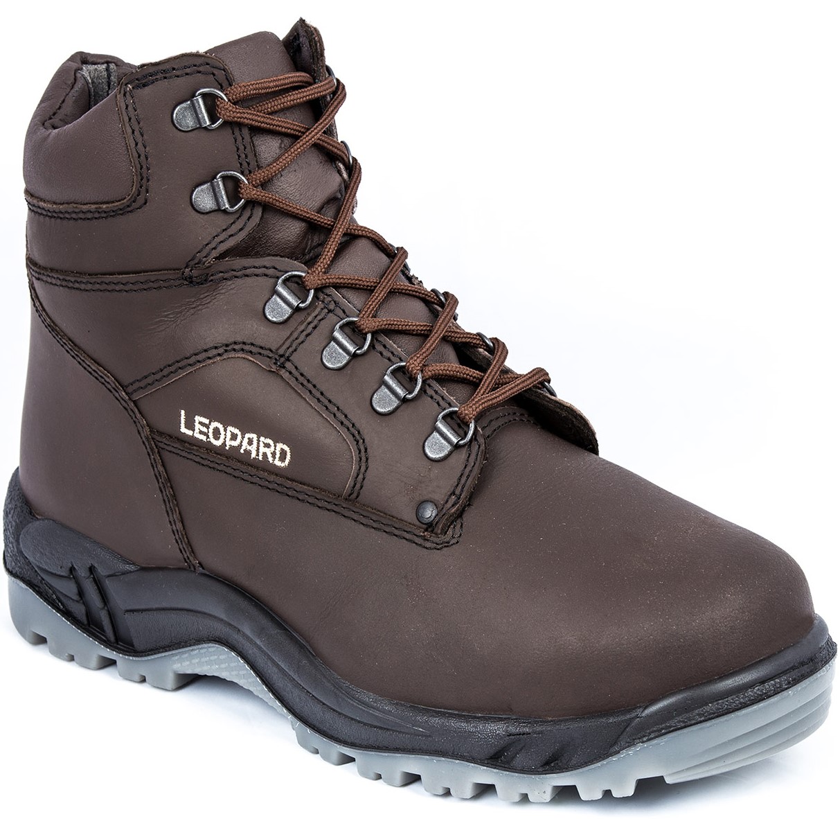 485 Leopard 485 Schnürstiefel S2 braun/pull up