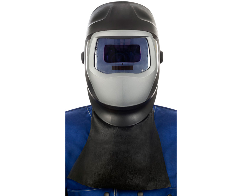 Weldas 44-7182 Black pigskin smooth leather neck protector