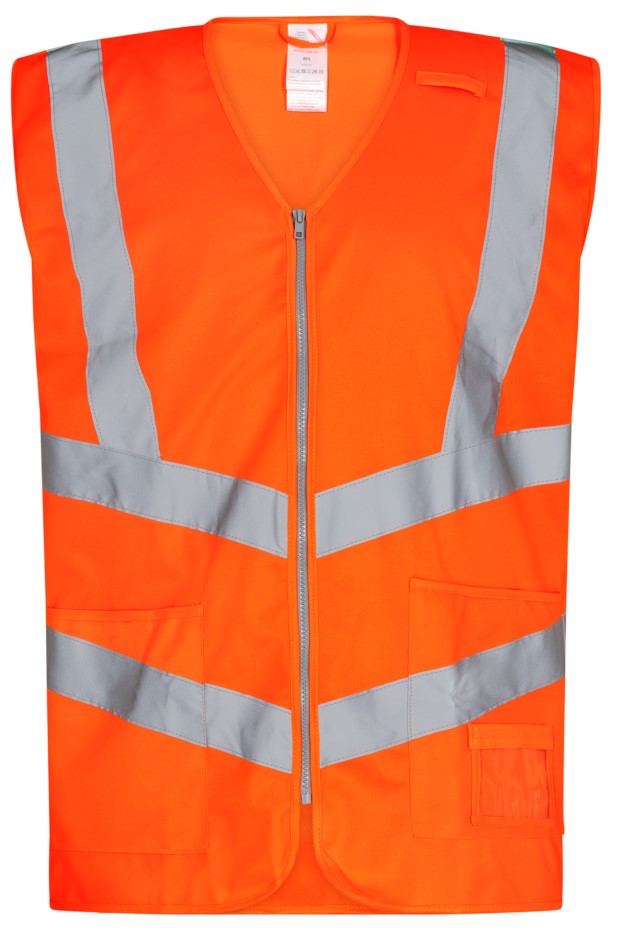 1mhWa507Q7Y48j Engel 5030-240 Safety Warnschutz-Weste mit Reißverschluss