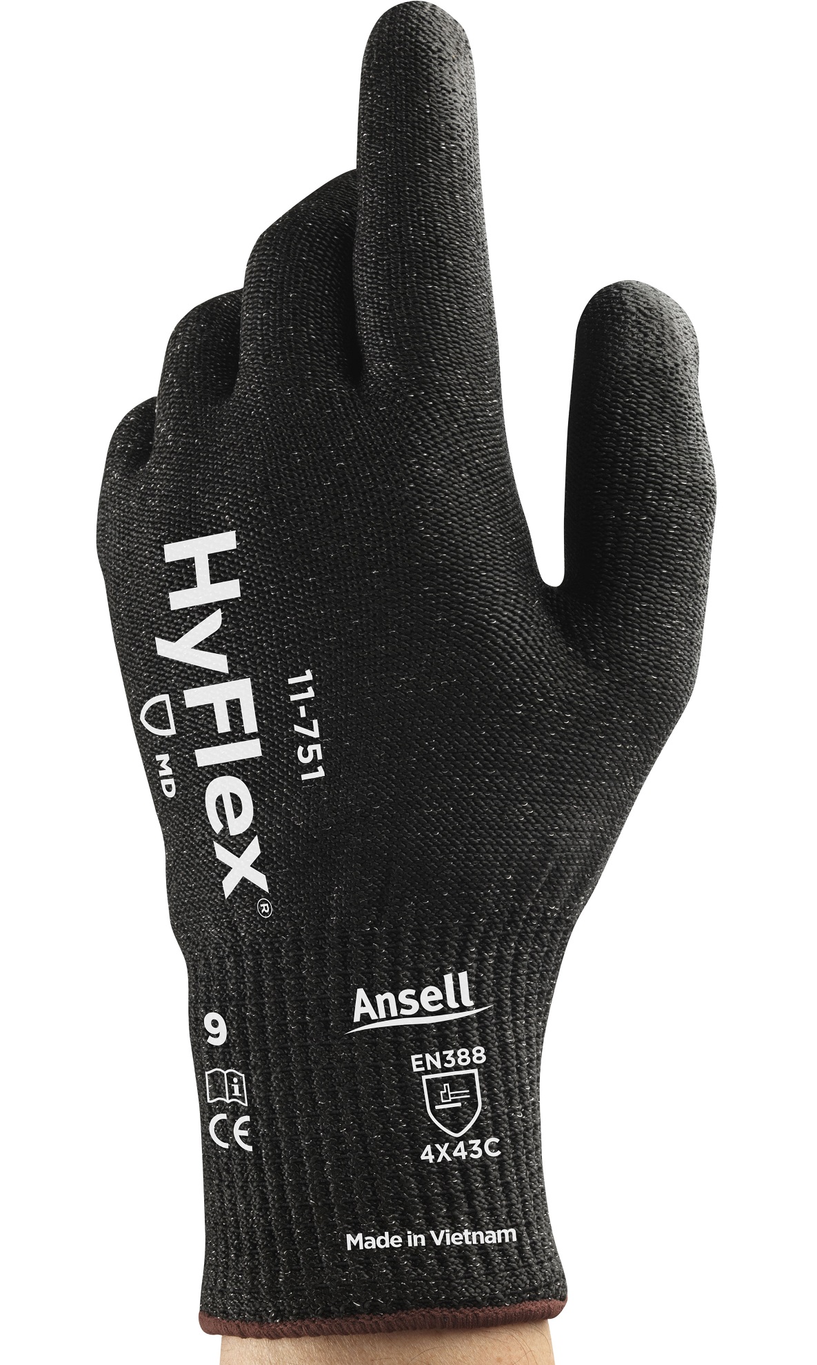 11-751 Ansell HyFlex 11-751 PU-Schnittschutzhandschuhe Level C