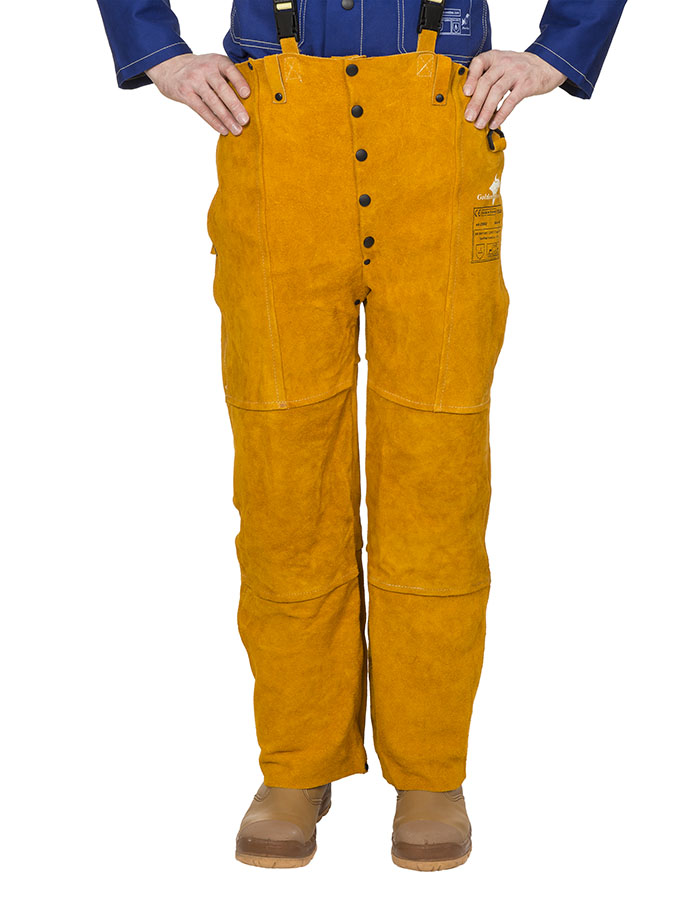 130308-44-2600-front-jpg Weldas Golden Brown 44-2600 Schweißer-Bundhose aus Rindleder