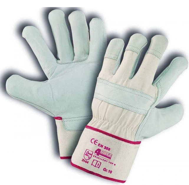 htmk-2 4Safe HTMK Excellent Top N Rindnarbenlederhandschuhe
