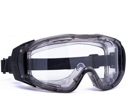 Infield Gondor Chem 9552255 Vollsichtbrille schwarz klar