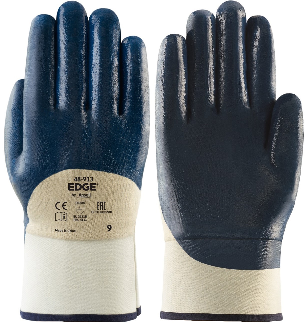 48-913_back_whiteihAu5iuQJ6Zj7 Ansell Edge 48-913 Nitril-Schutzhandschuhe Level B