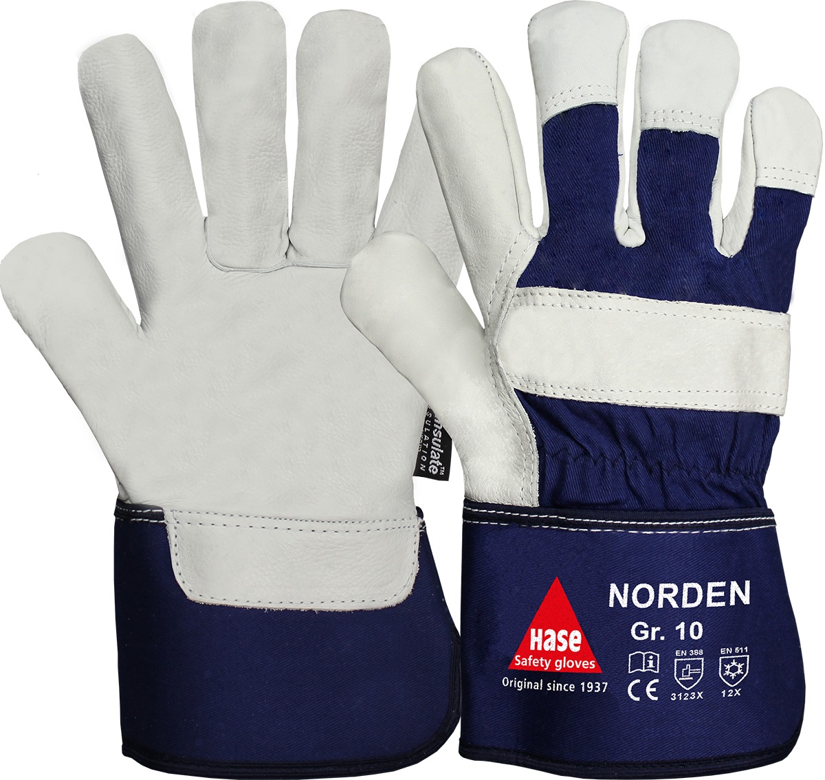 norden Hase 205500 Norden Rindnarbenleder-Kälteschutzhandschuhe