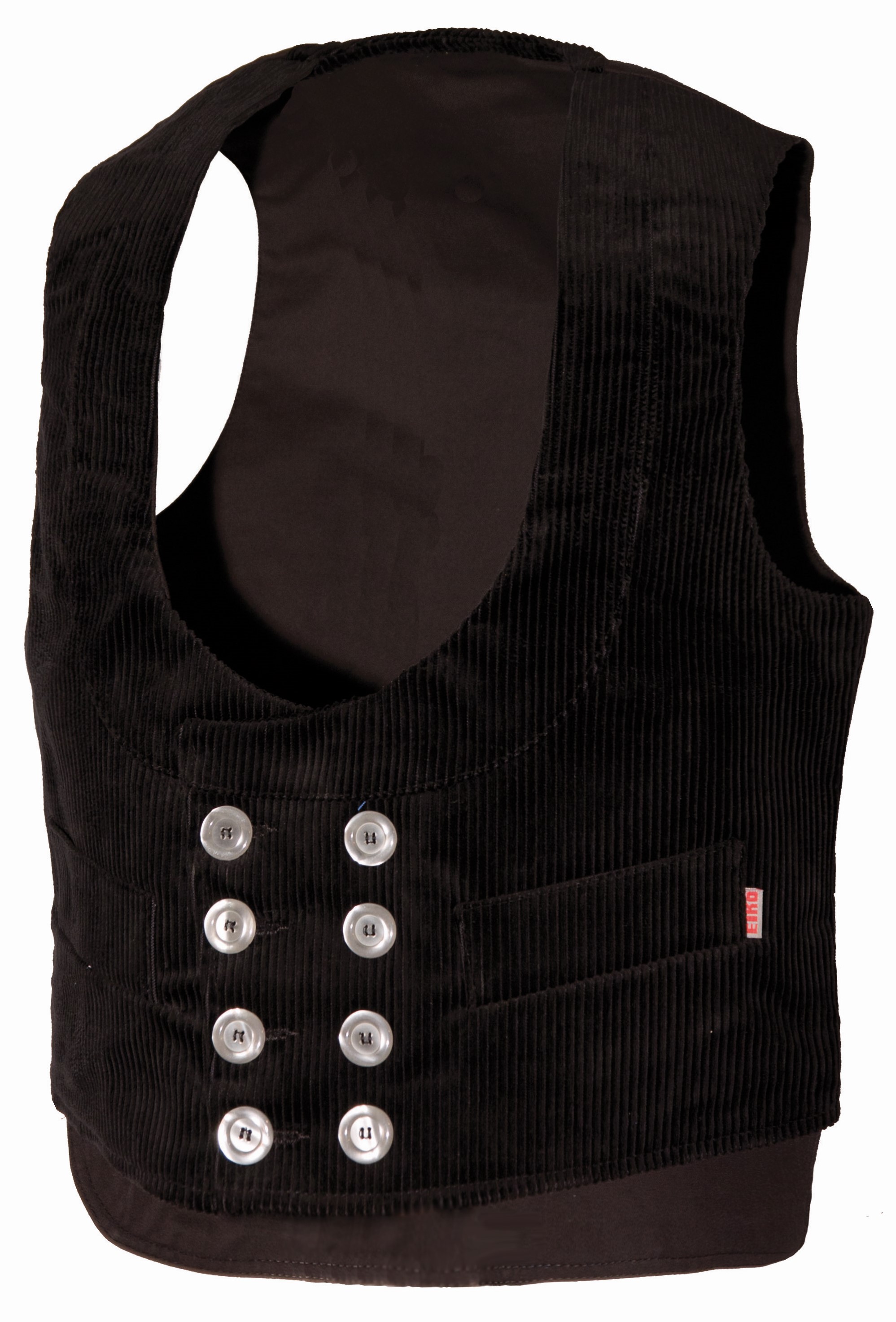 eiko9V1nEQI9PupmrY Eiko Oker Trenkercord Schalkragen-Zunftweste schwarz