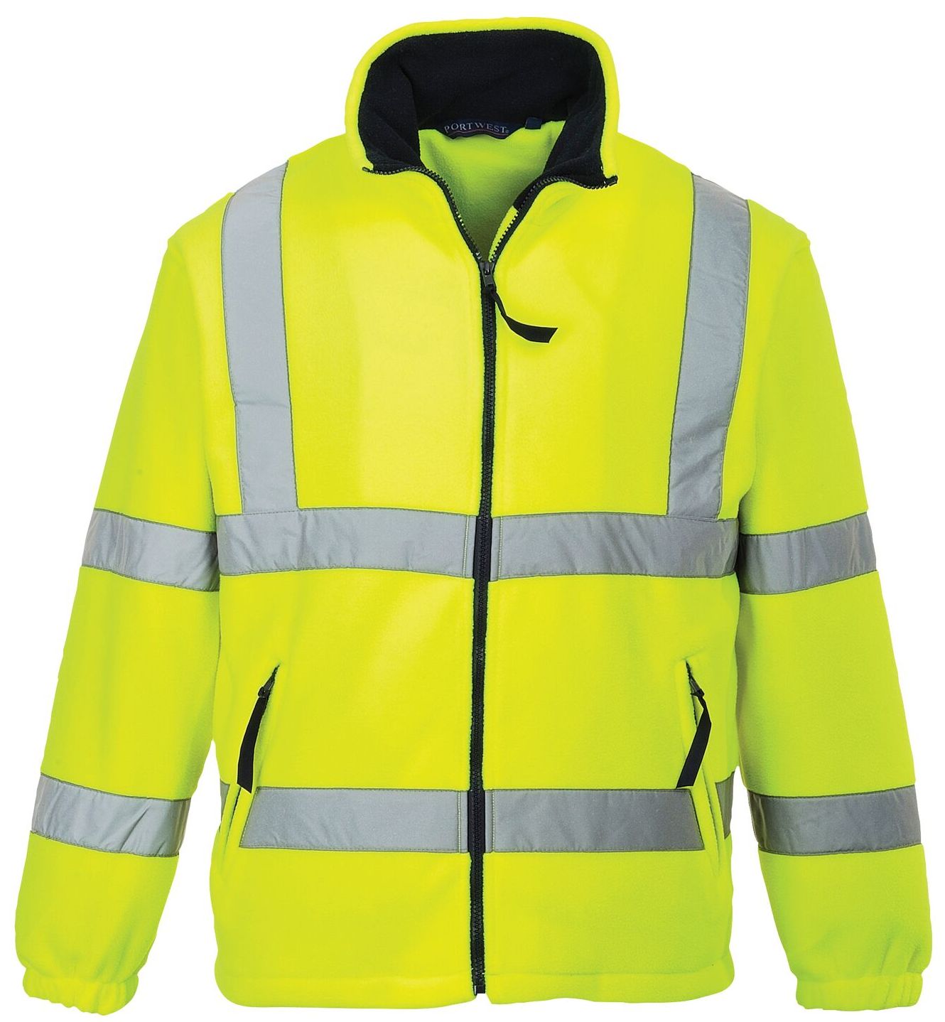 Portwest F300 Warnschutz-Fleece-Jacke mit Netzfutter