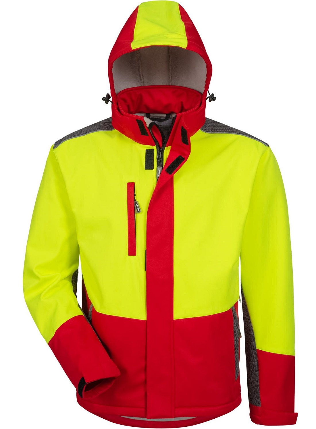 22754-1 elysee 22754 SCHLEHE Softshelljacke gelb-rot-schwarz
