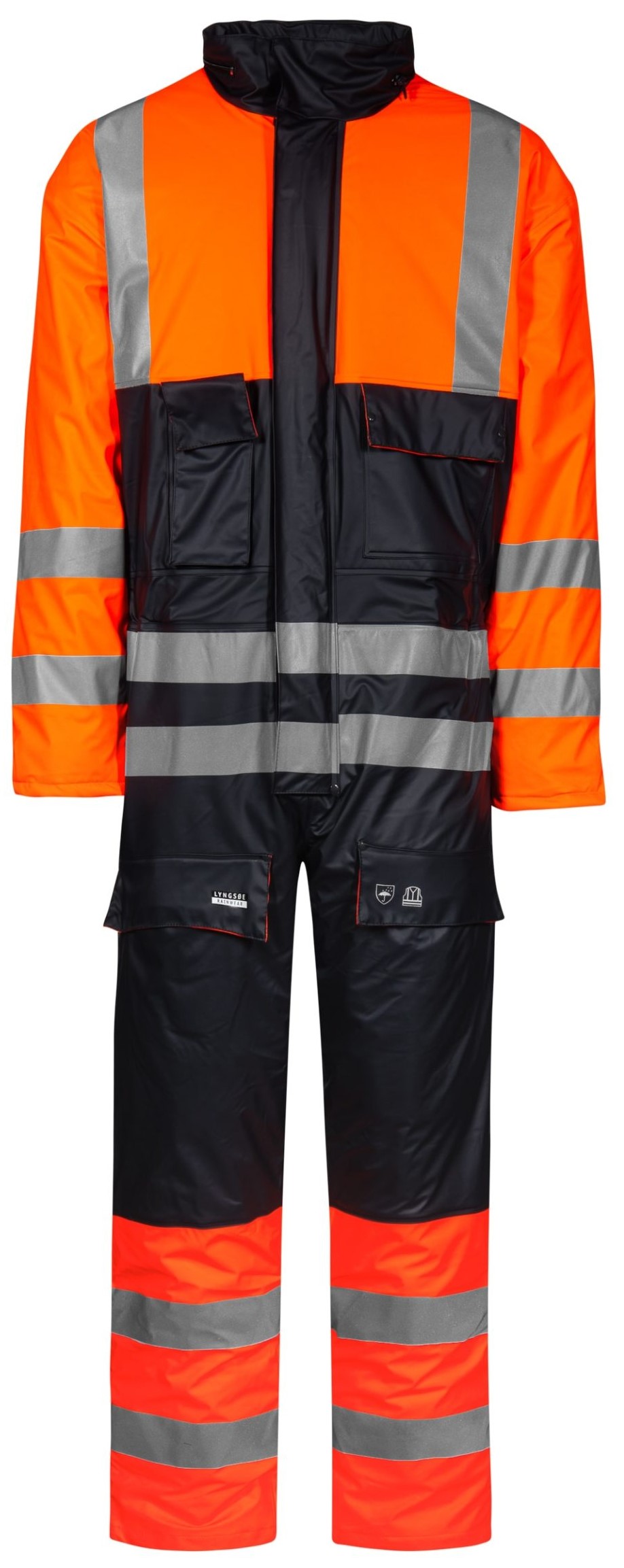 1Zxj9WTlp85upB Lyngsøe LR33 Warnschutz-Regenoverall aus PU