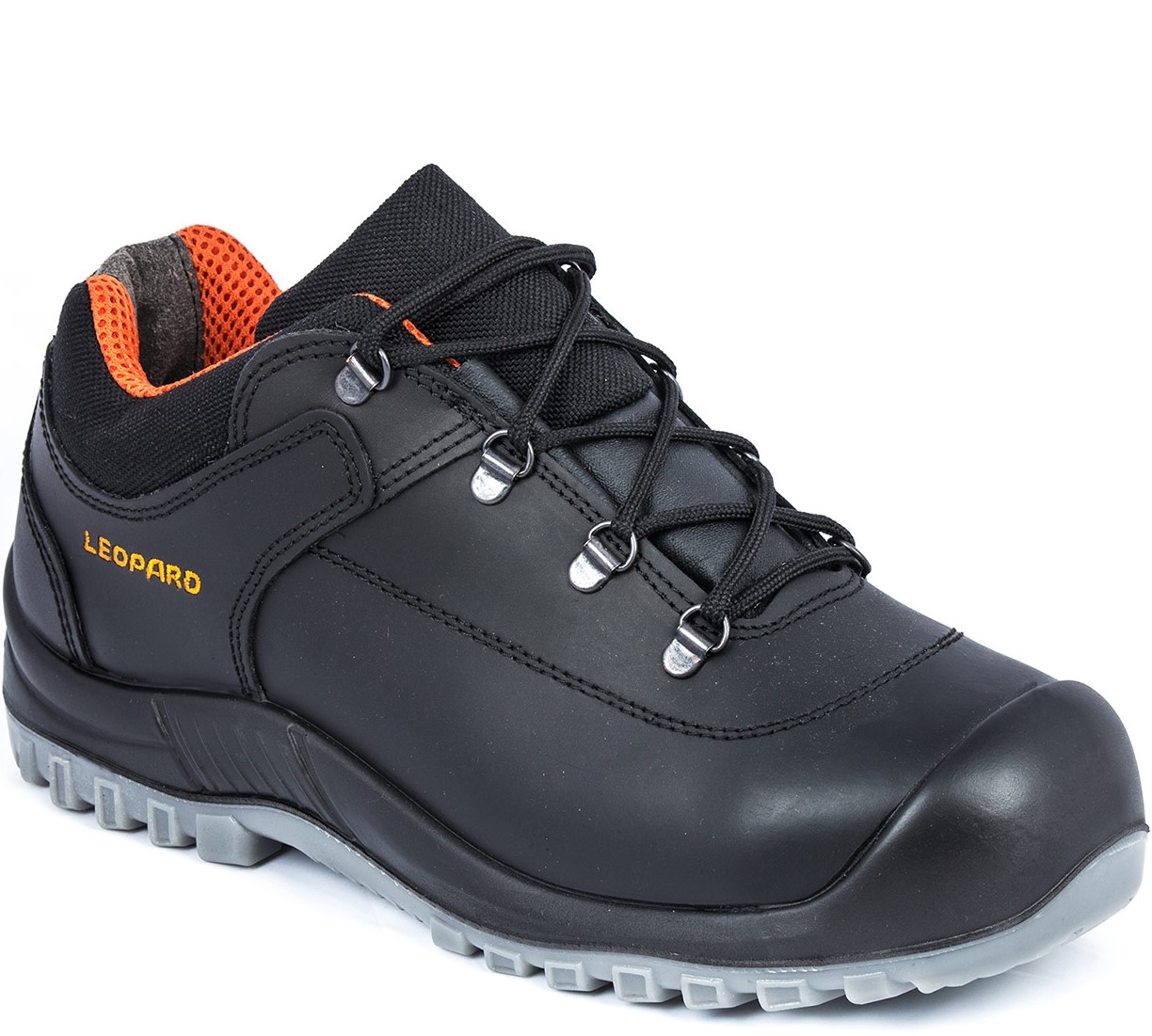 12451 Leopard 12451 Halbschuhe S3 schwarz/orange