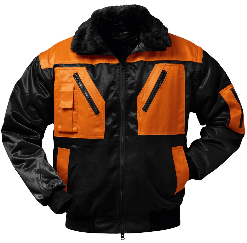 15oUgXl34rSKDb Norway Oslo 23628 Pilotjacke schwarz-orange
