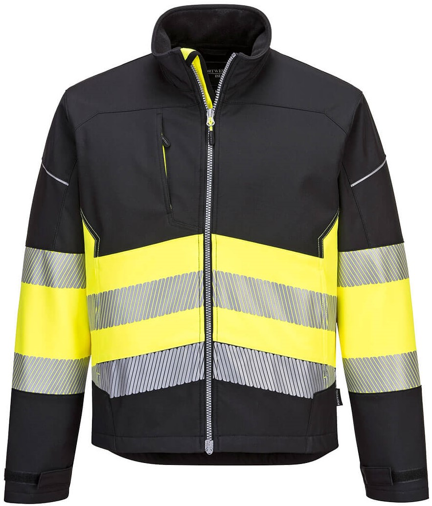 PW375BKY Portwest PW375 PW3 high-visibility softshell jacket class 1