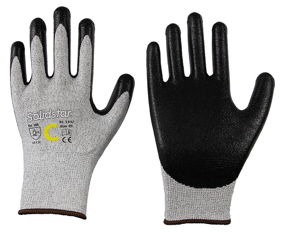 Solidstar 1442 Nitrilschaum-Schnittschutzhandschuhe Level C