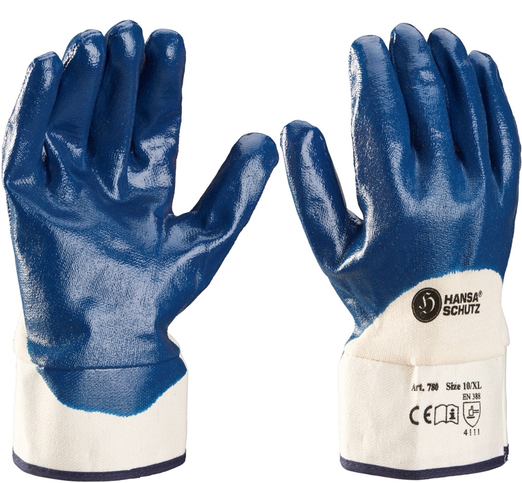 HansaTec 780 Nitril-Schutzhandschuhe 3/4 beschichtet