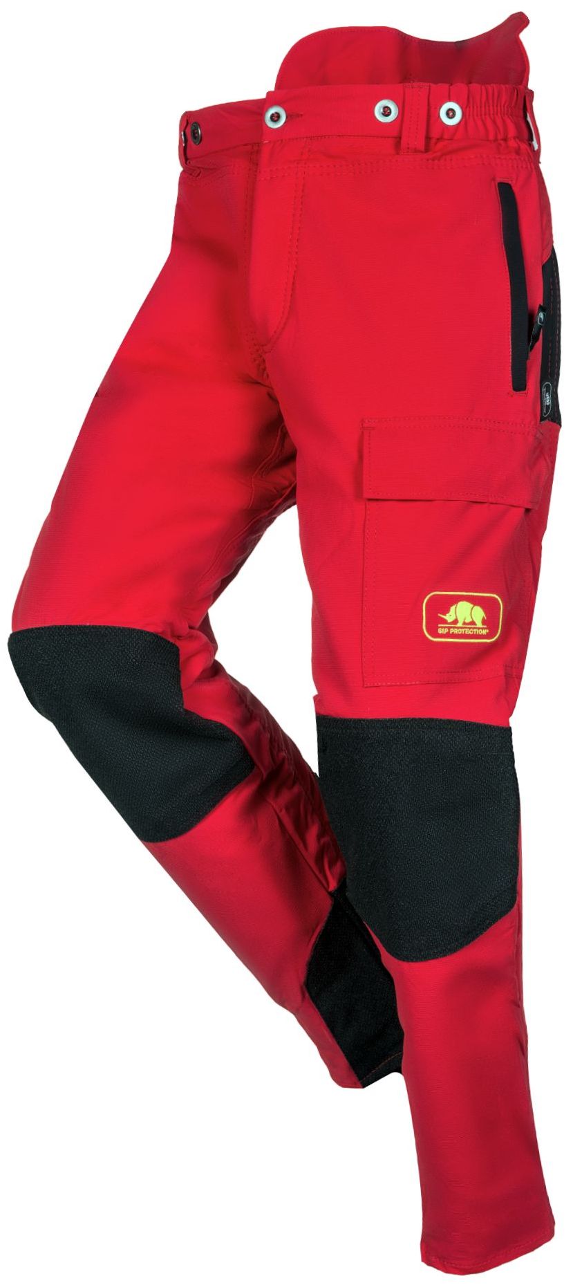 1SQT_833___CAT SIP Protection 1SQT Schnittschutzhose Klasse 2, Typ A rot-schwarz
