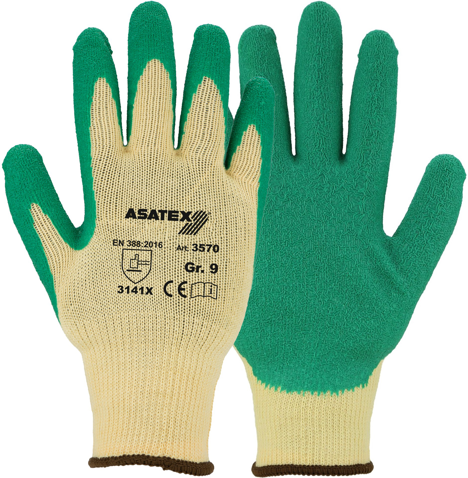 asatex-3570e09o9wnT8iX2t Asatex 3570 Latex-Schutzhandschuhe teilbeschichtet
