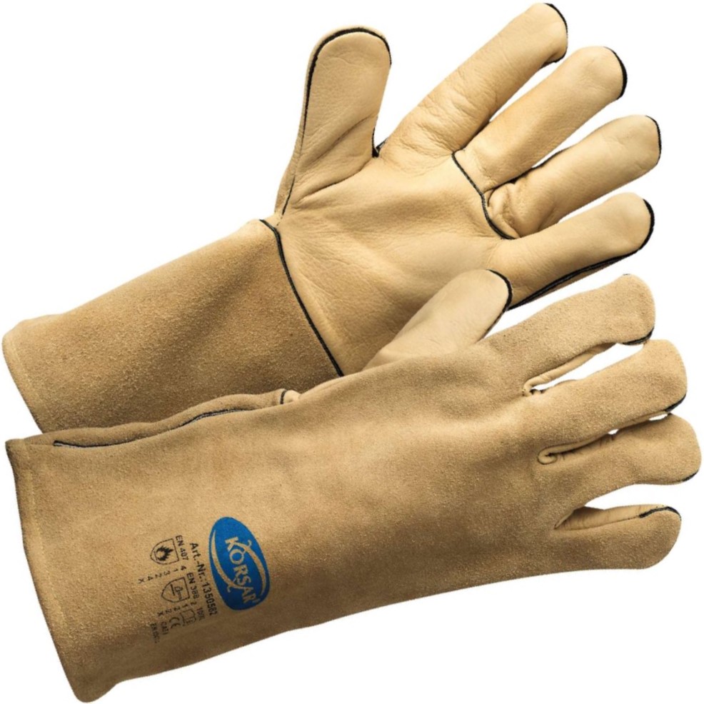 Korsar Koriweld II Schweißerhandschuh aus Rindvoll- und Rindspaltleder