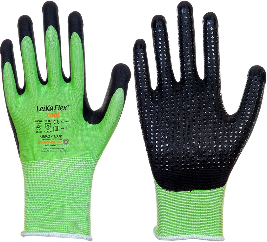 LeiKaFlex 1477 Cool Nitril-Schutzhandschuhe mit Noppen