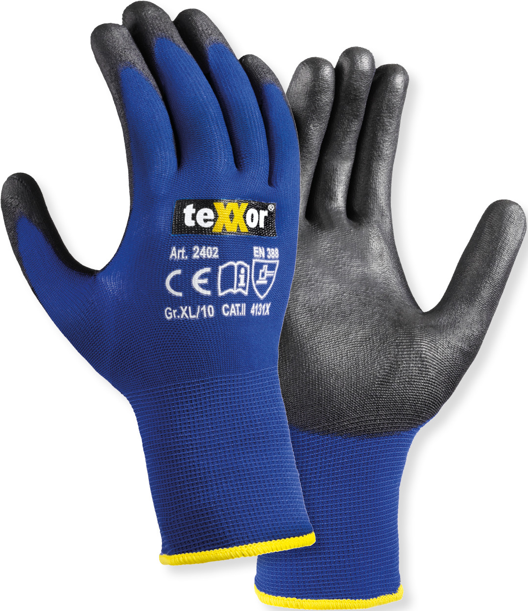 texxor 2402 PU-Schutzhandschuhe touchscreenfähig