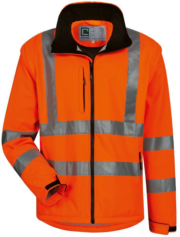 22701_bild_01_elysee_warnschutz_softshelljacke elysee 22701 TYLER Warnschutz-Softshelljacke leuchtorange