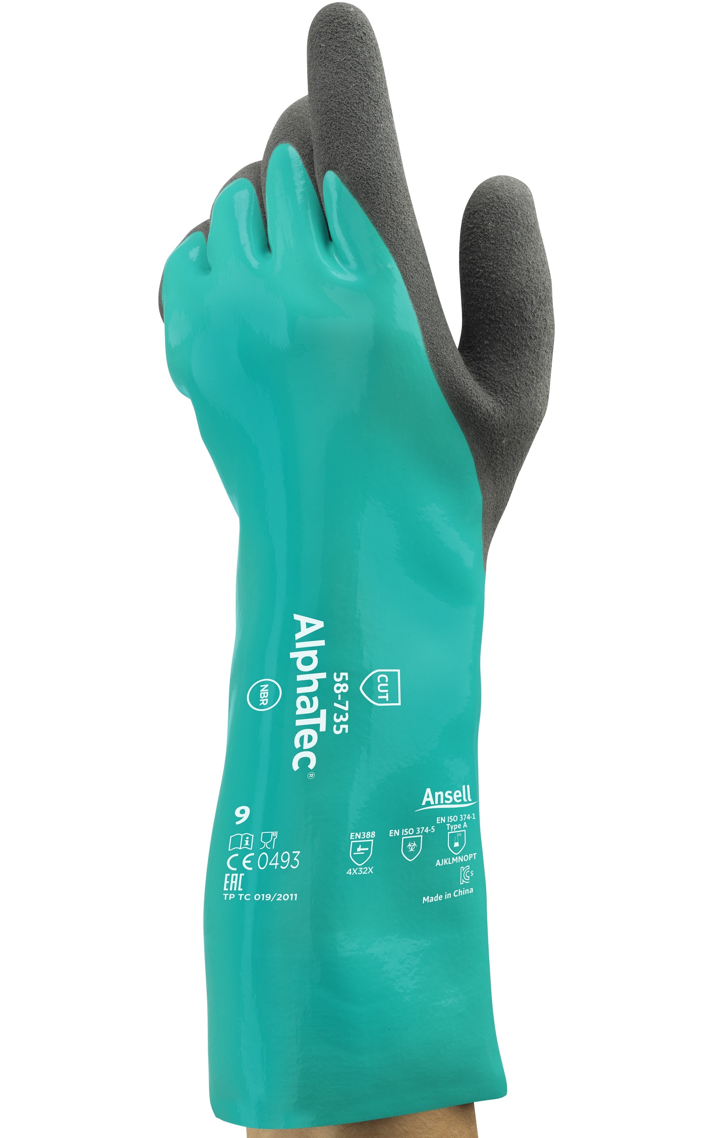58-735 Ansell AlphaTec 58-735 Nitril-Chemikalienschutzhandschuhe Level C