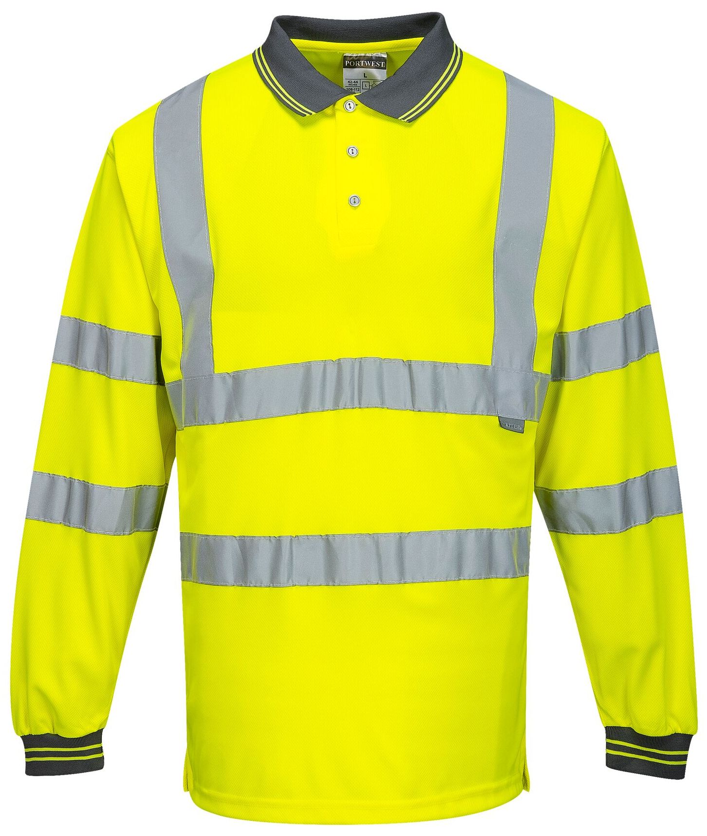 Portwest S277 Langarm Warnschutz Polo Shirt