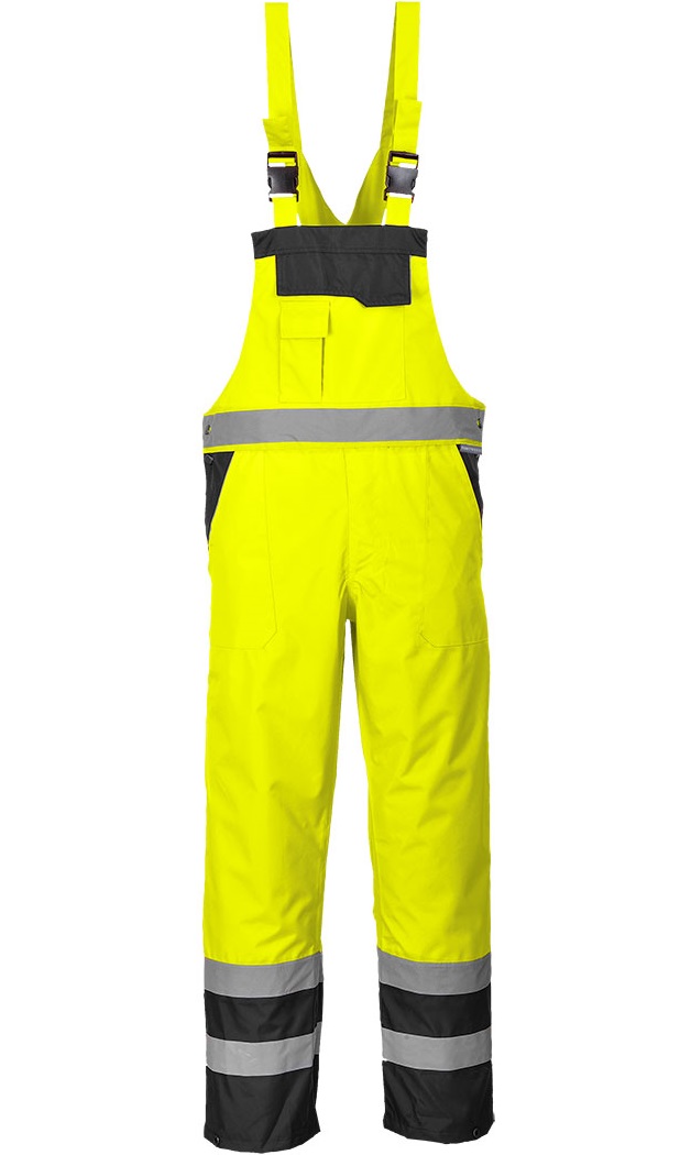 Portwest S488 Kontrast Latzhose ungefüttert