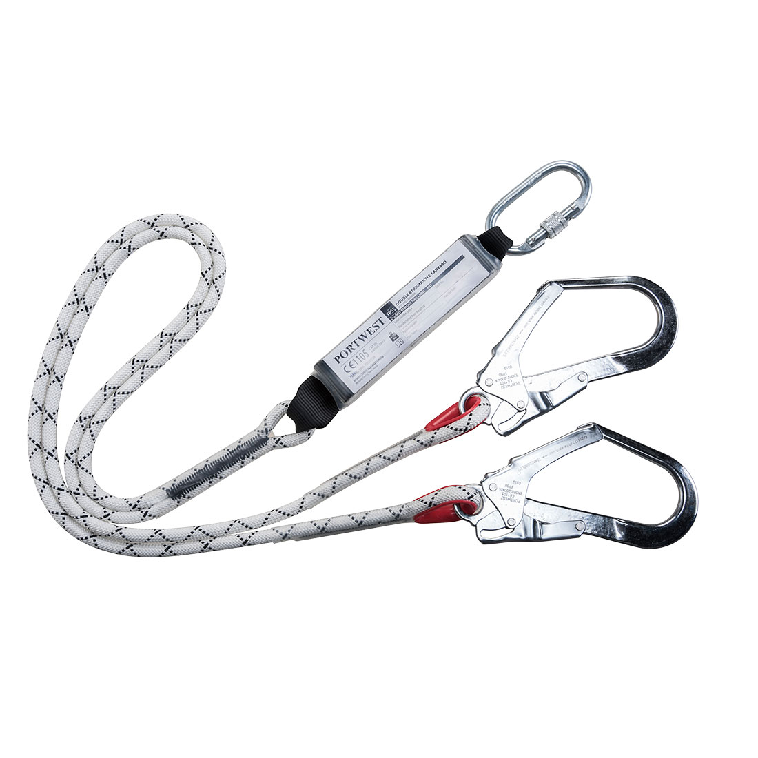 Portwest FP55 - Y-Verbindungsmittel mit Bandfalldämpfer Weiss
