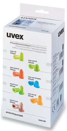2363808ifRcrkGhsG7WK uvex 2124013 xact-fit detec Gehörschutzstöpsel Nachfüllbox - 400 Paar