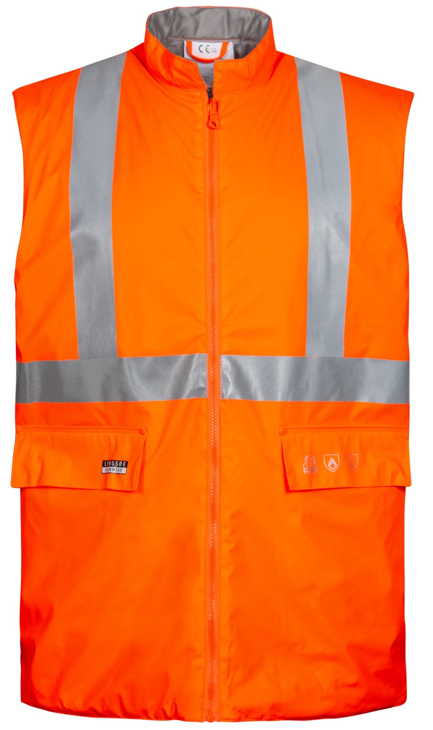 Lyngsøe FR-LR1456 Multinorm high-visibility vest with quilted lining 