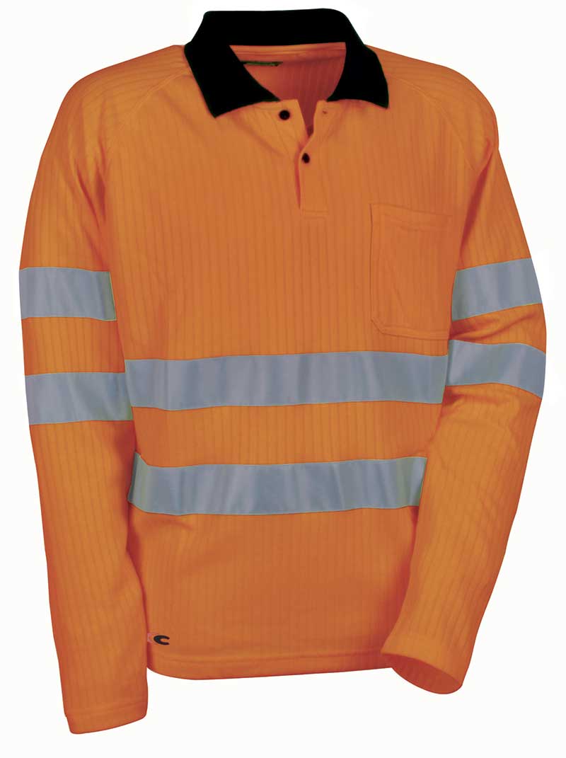 583c401d-73ac-463c-883d-2844c0a8018e COFRA New Sun V111-3 Warnschutz-Polohemd langarm