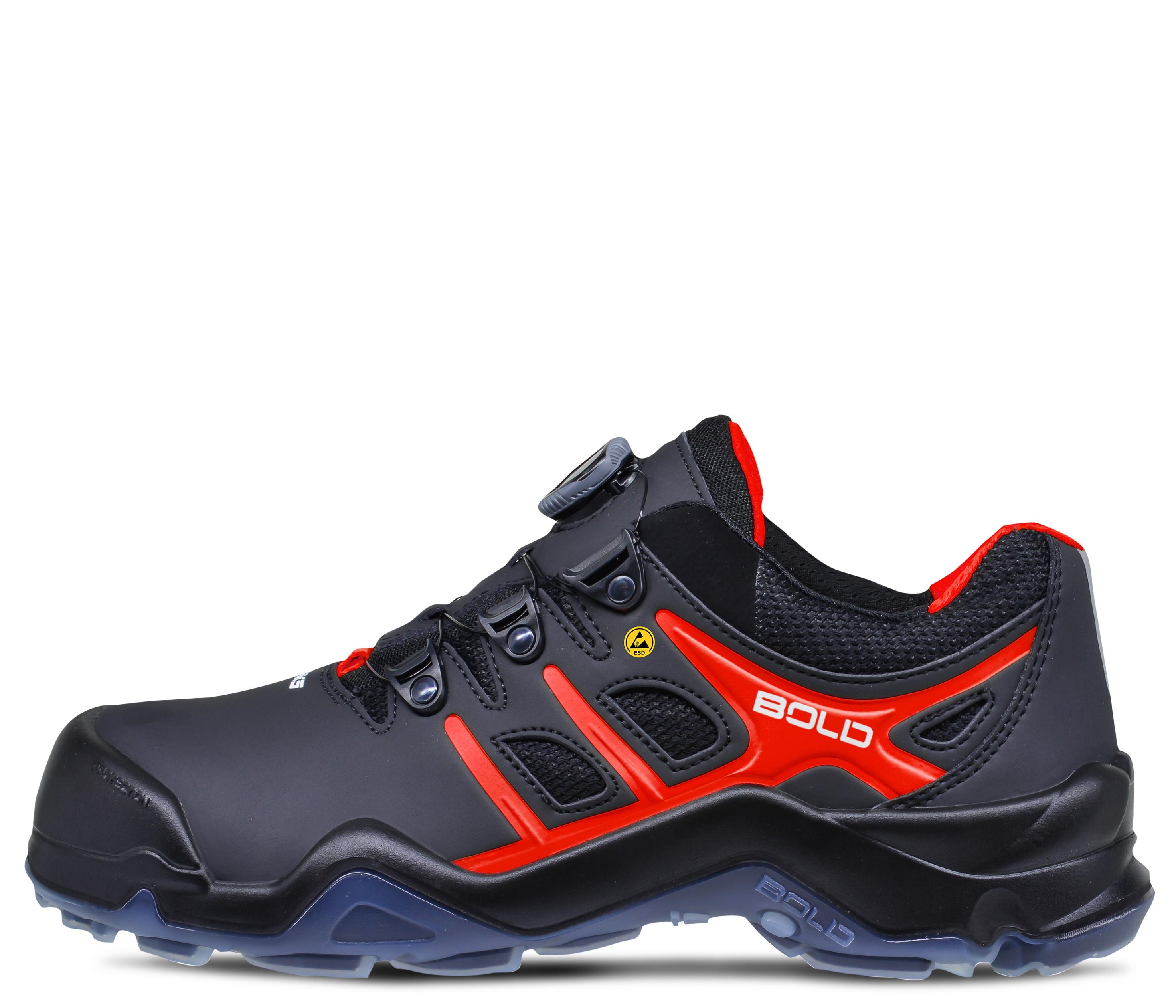 Targa-2-VTP-v1 HKS Bold Targa 4 BVTP Halbschuhe S3 SRC ESD schwarz/rot