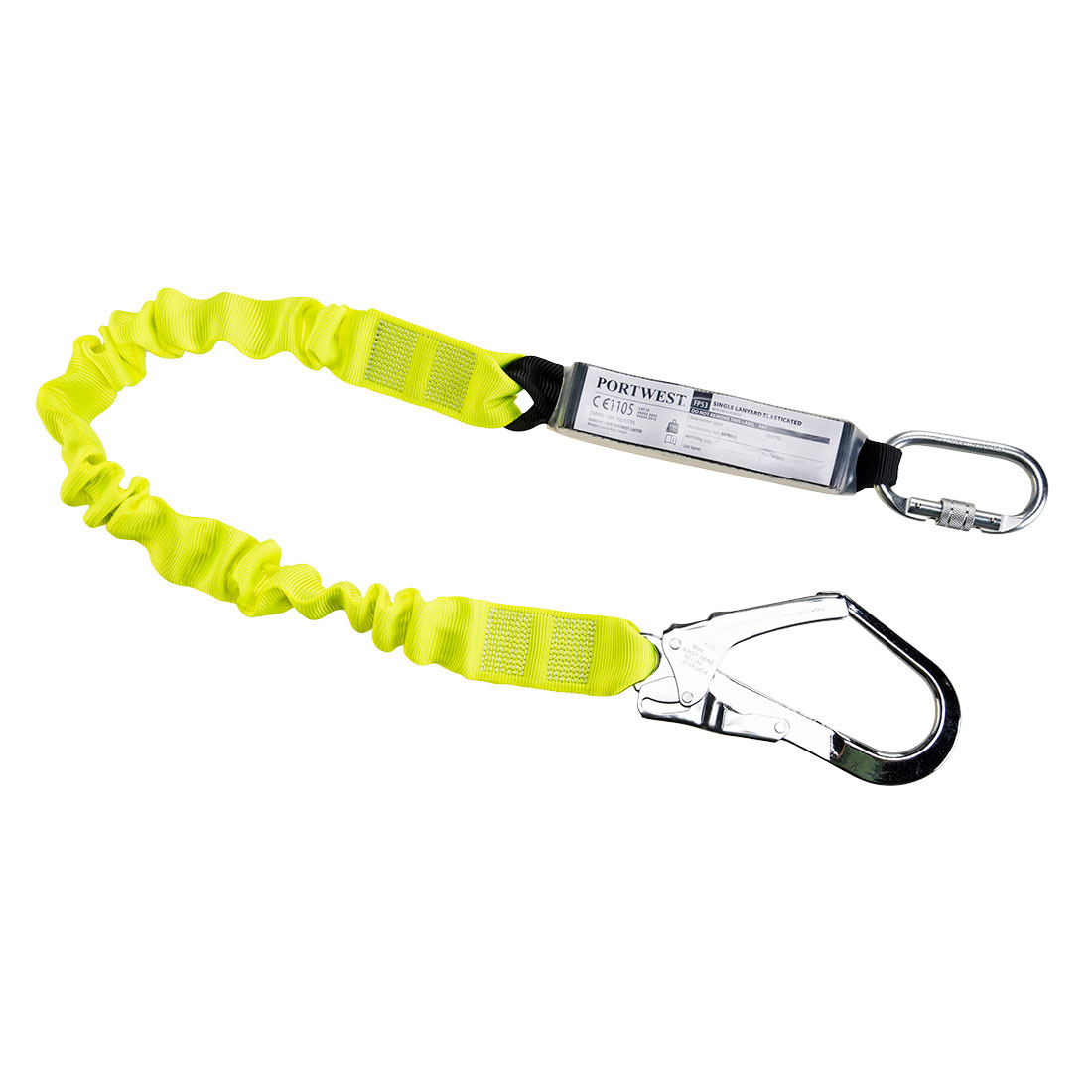 FP53YER Portwest FP53 - elastisches Verbindungsmittel mit Bandfalldämpfer gelb