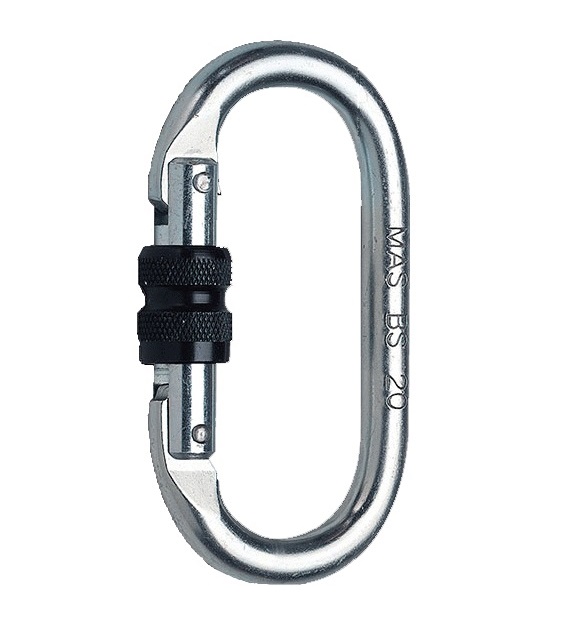 mas-52501-1 M.A.S Bergsteiger-Karabinerhaken BS 20 Stahl