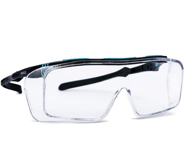 9090006-1 Infield Ontor 9090006 Besucherbrille schwarz klar