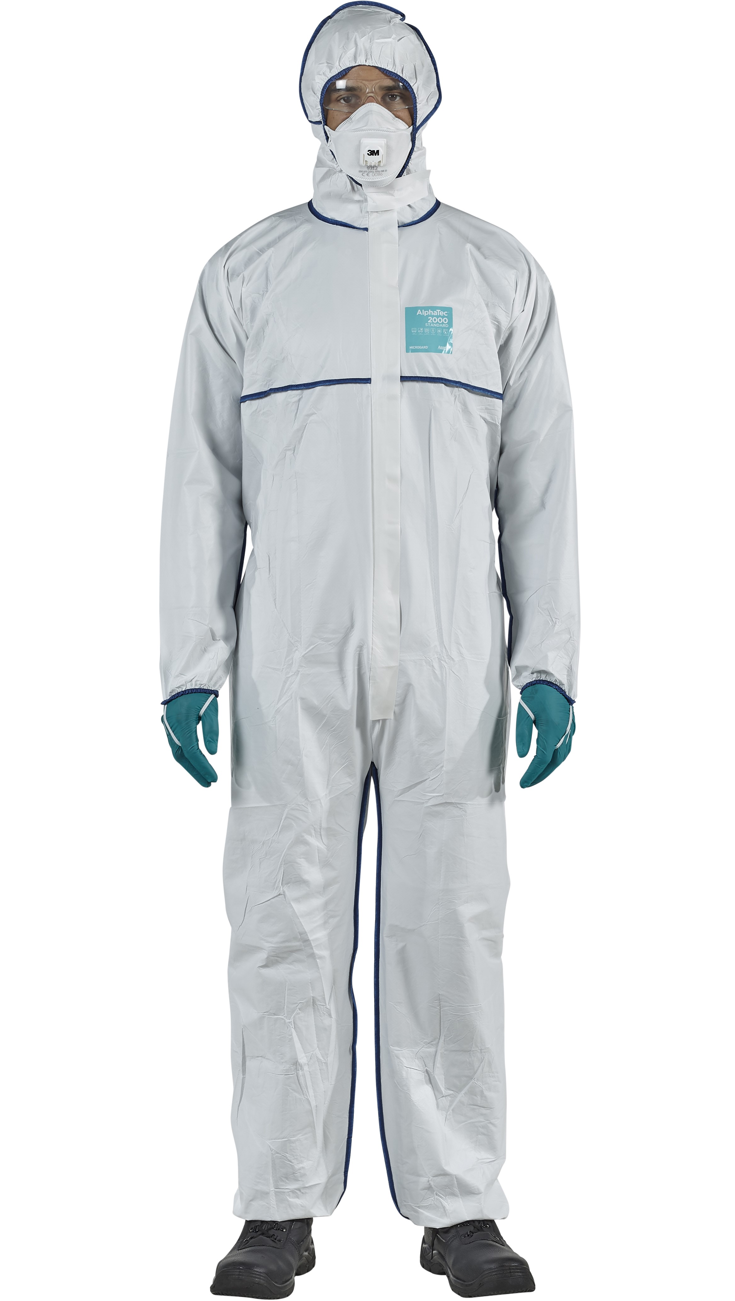 46558 Microgard / AlphaTec 2000 SOCO Overall mit Kapuze Modell 128 weiß