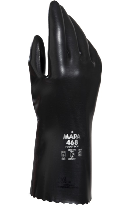 FluoTech468 Mapa FluoTech 468 Fluorelastomer-Chemikalienschutzhandschuhe